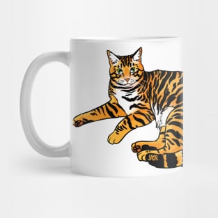 Tiger Tabby Laying Mug